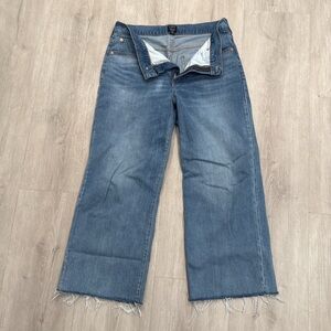 J. Crew wide Leg crop stretch jeans